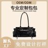 Genuine leather women's bags niche design shoulder bags women's spring and summer new large-capacity underarm bags first-layer cowhide women's bags