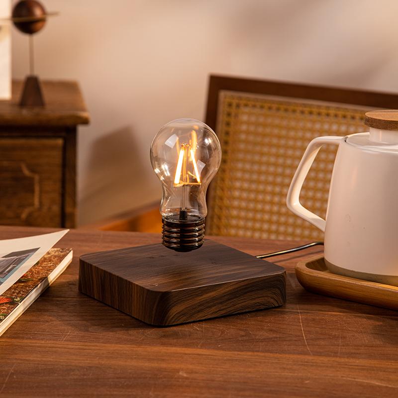 Maglev light bulb, black technology, small ornaments, crafts