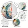 Vibrant Hummingbird Shower Curtain: Embrace the Artistic Design, Soft Fabric, and Floral Vibes for Your Charming Bathroom