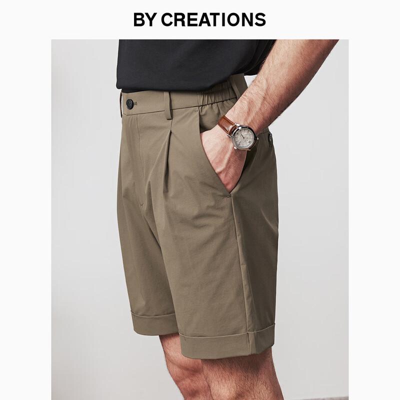 By Creations Men s High-Stretch Anti-Wrinkle Casual Shorts S