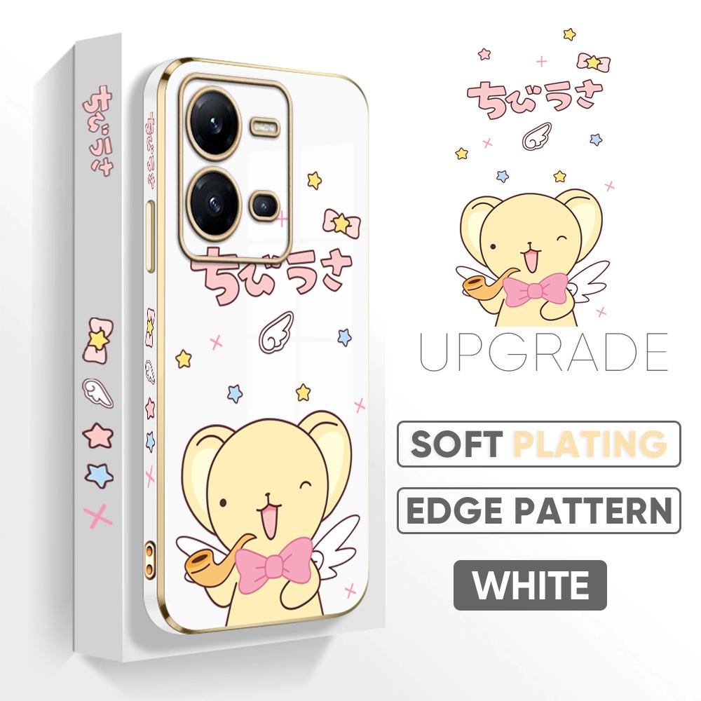 Cute Cartoon 6D Plating Case for VIVO V27 V23E V25 Y21 Y21S Y02 OPPO A31 A15 Realme 10 C11 8 9 HUAWEI P40 Pro P30 Mate Nova Honor Soft Cover