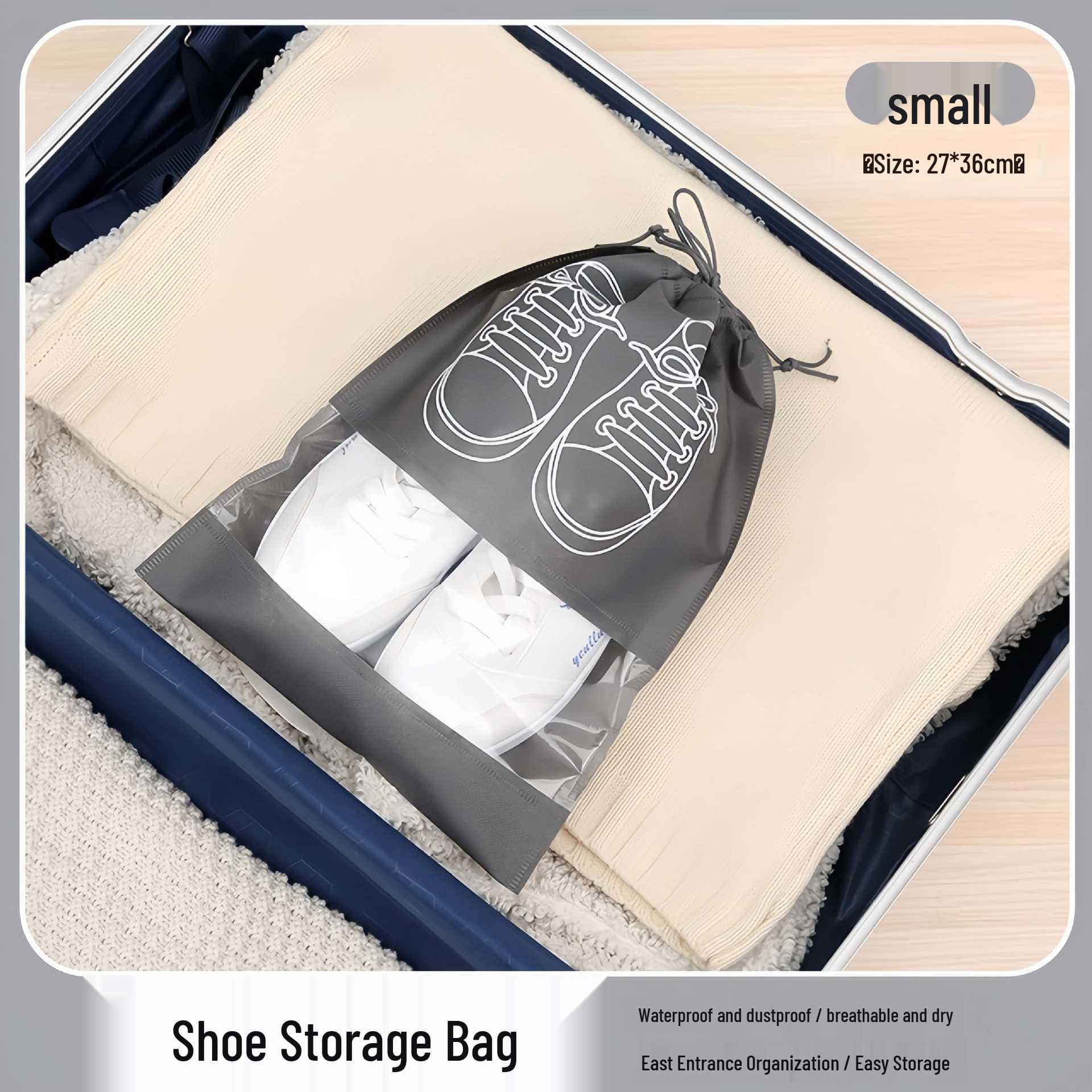 Dustproof Drawstring Shoe Sleeve - Travel Storage Bag