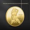 Gold-Plated Russian Sexy Girl Commemorative Coin - Silver-Plated Badge