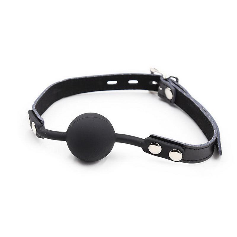 Mouth Plug Silicone Ball Oral Fixator PU Leather Belt Bondage    Bdsm Bondage Slave Ball Gag Erotic Sex