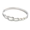 18K Gold-Plated Geometric Titanium Steel Bracelet with Rhinestones