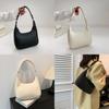 Trendy Casual Black And White Women's Handheld Bag Vintage Chic Shoulder Pouch For Fall