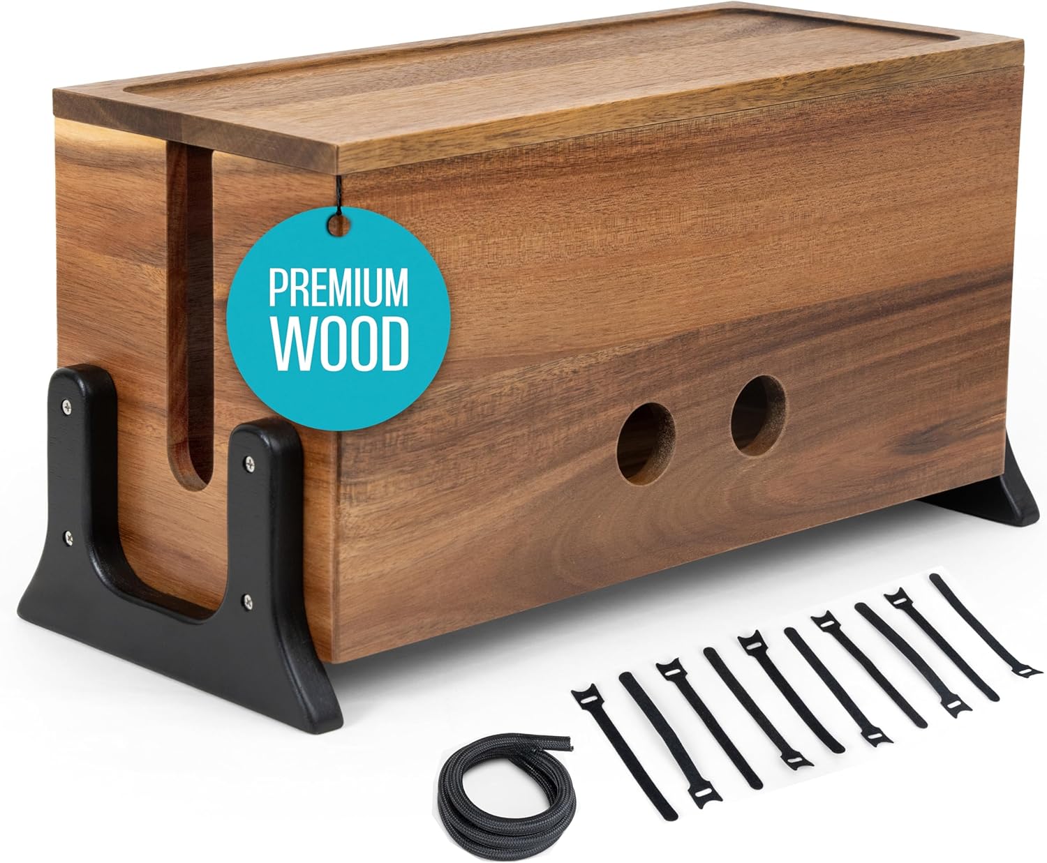 Large wooden cable organiser cable management