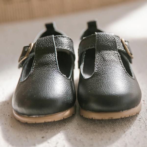 

Кожаные туфли унисекс Baby Jam Saeco черный-d401