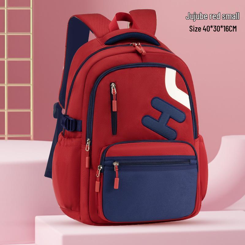 2025 Student Backpack: Grades 3-9, Dual Shoulder, Unisex, Decompression Design for Primary & Middle School