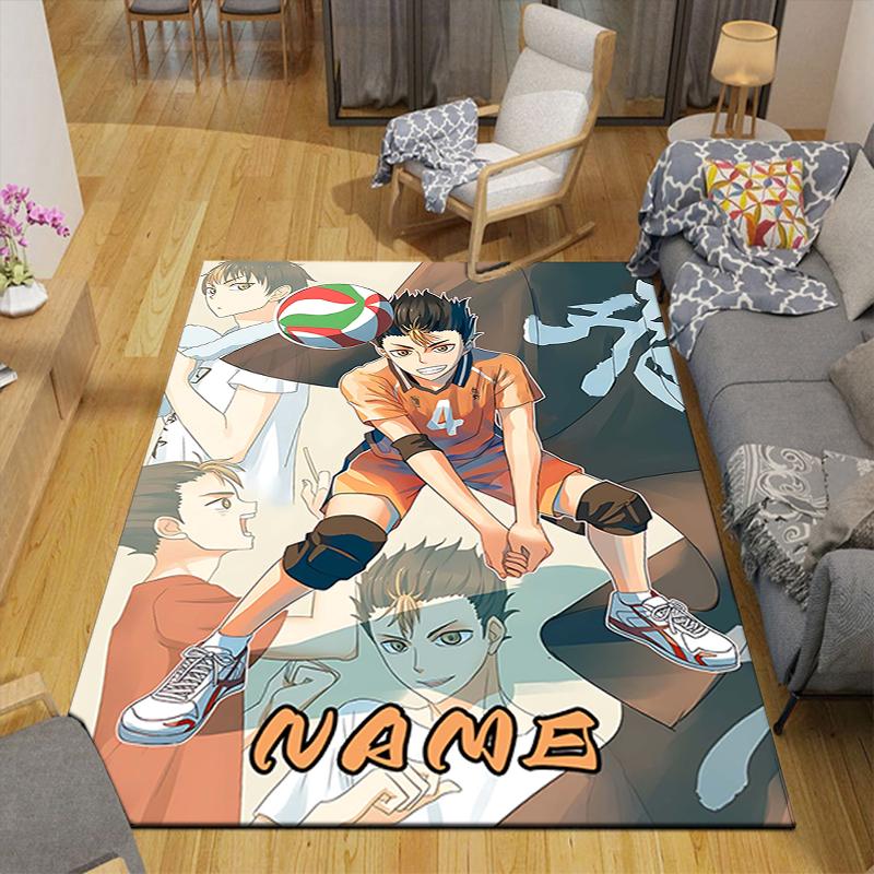 Custom 1Pc Haikyuu Team Spirit Rug Office Carpet Indoor Outdoor Entrance Doormat Nonslip Soft And Comfortable Living Room D49154