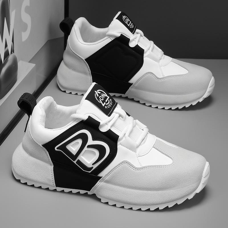 

Men s shoes spring and autumn versatile casual sports shoes men s comfortable and lightweight students advanced sense bag bottom dad trendy shoes 39