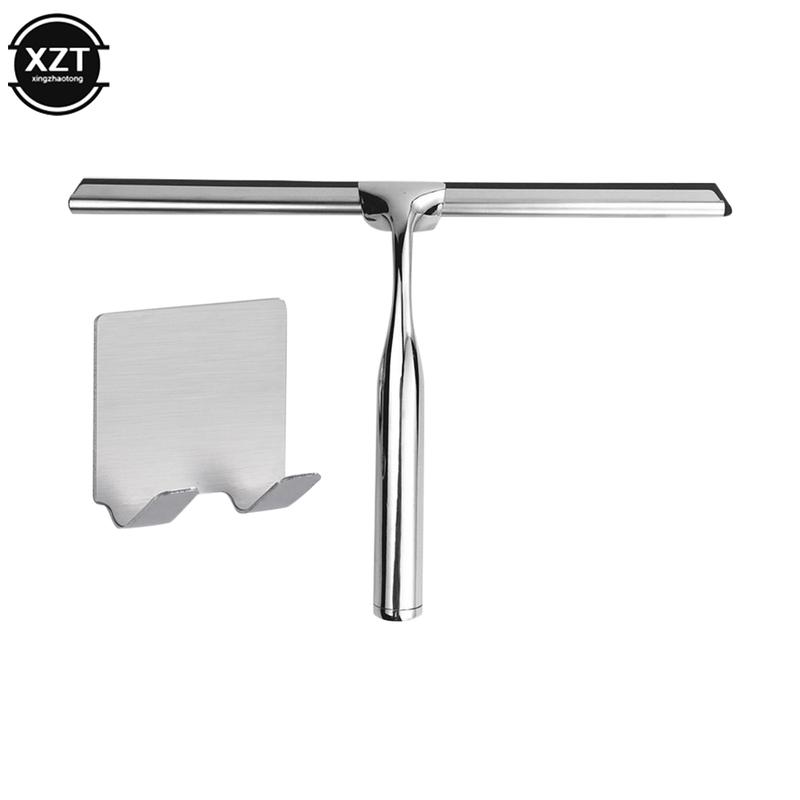 Glass Clean Scraper Washing Wiper Shower Squeegee Hanger Floor Window Cleaning Household Water Wall Hanging Mirror with Handle
