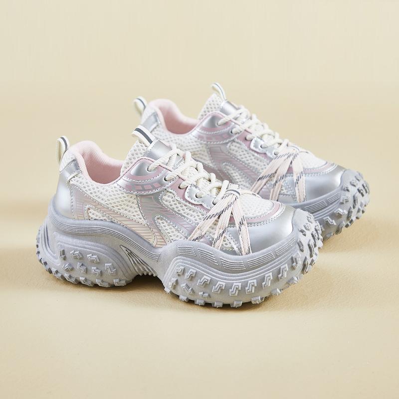 ins Korean version of the new dad shoes women's spring student sports running casual thick sole height increase street shot M-98