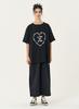 INTEREST Heart Wire Slogan Overfit Top_Black