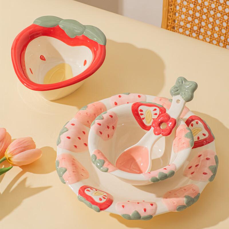 HuaQingGe Fruit Party Embossed Kids Spoon
