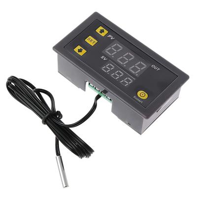 W3230 DC 12V 24V AC110-220V Probe Line Digital Temperature Control LED Thermostat Regulator Heat/Cooling Control Thermoregulator