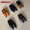 Fashion Fashion Pointed Toe Ladies Flats Slip On Shoes Soft Female Shallow Women Flats Shoes With Height Increasing Footwear
