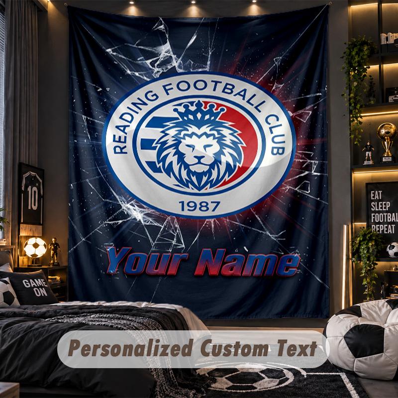 TapestryReading FC Custom Name Text Personalized Wall Hanging Tapestry Home Wall Decor
