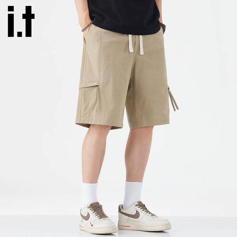 Izzue It Men's Street Fashion Loose Fit Shorts with Multi-Pockets