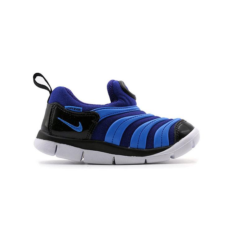 New Nike Dynamo Free Slip-Resistant Cushioning Abrasion-Resistant Low-Top Toddler Shoes Lake Blue Black Infant And Toddler 343938-413
