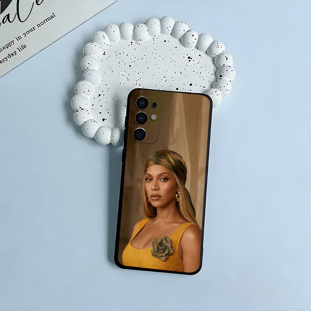 pop diva-B-eyoncé Phone Case For Samsung S25,S24,S21,S22,S23,S30,Ultra,S20,Plus,Fe,Lite,Black Soft Silicone