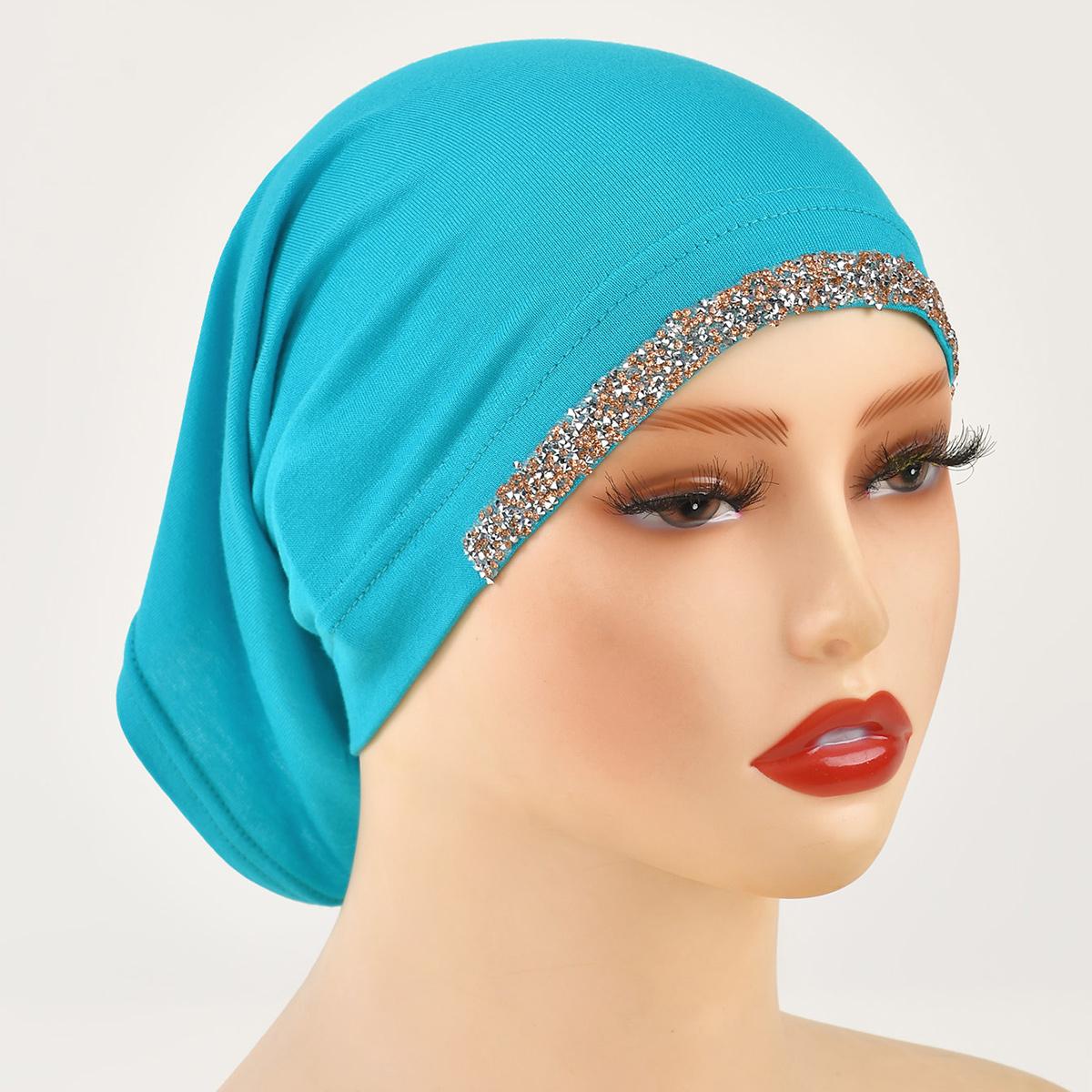 

Модал Хлопок Ромбы Подшлемник Эластичный Хиджаб Простой Мягкий Капот Мусульманские Женщины Эластичный Внутренний Хиджаб Тюрбан Ислам Подшлемник