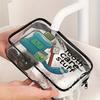 1pc Clear PVC Travel Organizer Bag with Zipper Closure Toiletry and Cosmetic Pouch Cosmetic Storage Travel Makeup Bag for Women