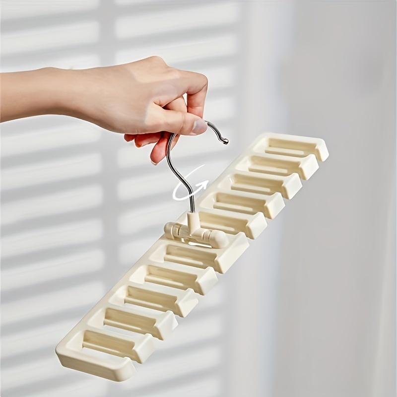 1pc Household Belt Storage Artifact Rack Scarf Hanging Rack Silk Scarf Tie Hanger Multifunctional Hook Waist Belt Tie Ring