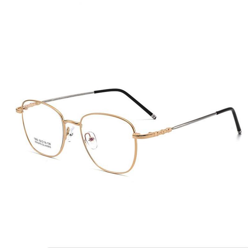 Retro Memory Full Frame Photochromic Finished Myopia Glasses Resin Lens Chameleon Prescription Spectacle 0 -0.5 -0.75 To -6.0