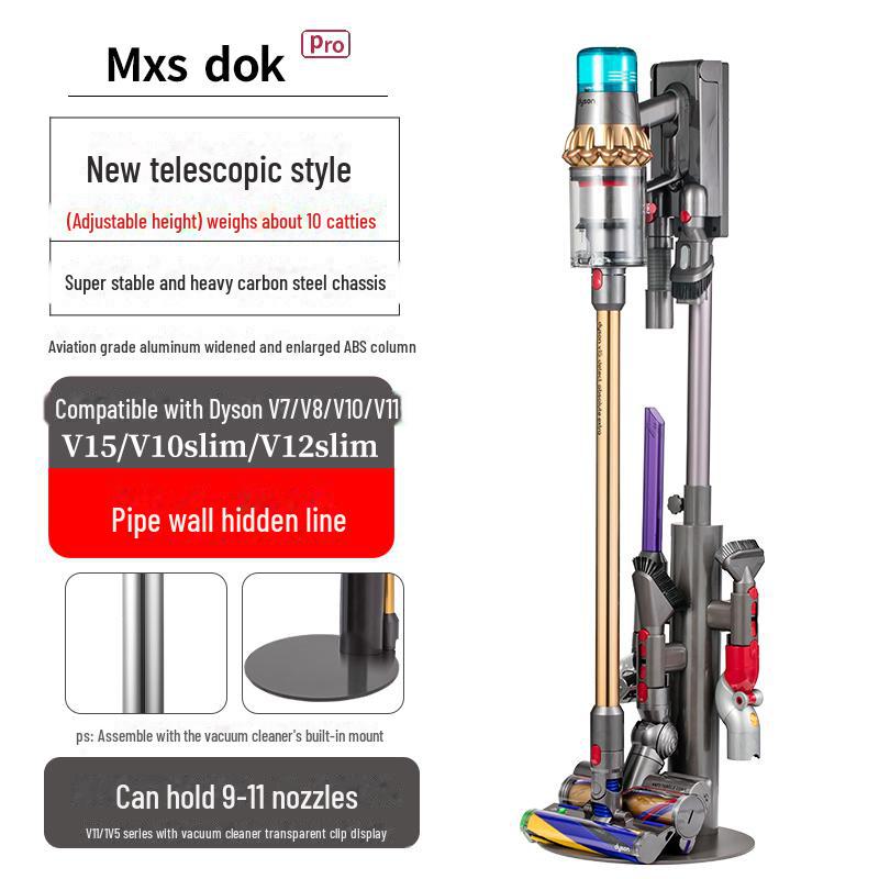 Dyson Vacuum Cleaner Storage Rack: Punch-Free Bracket for V7, V8, V10, V11, V12, 15G, G5 Models