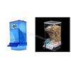 Bird Feeders for Cage Plastic Dispenser with Perch for Cockatiel Conure 6XDE