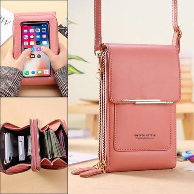 2024 Touch Screen Women's Crossbody Phone Bag - Cute Vertical Wallet Style
