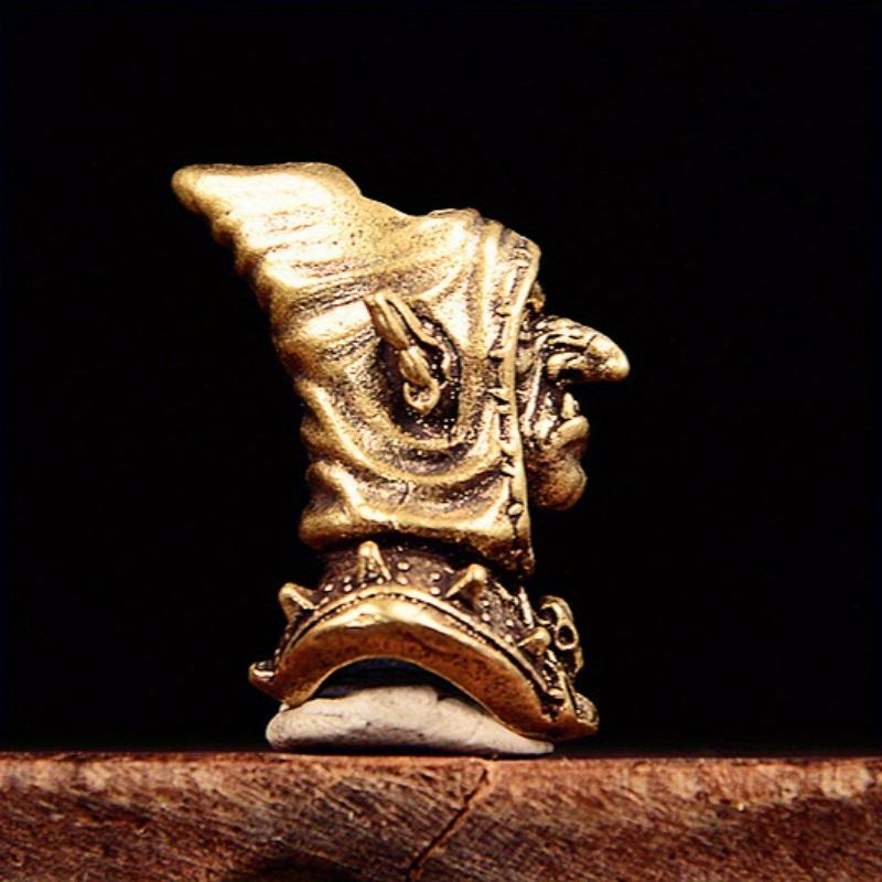 Reines Messing Clown Kreativer Messergriff Fortune Stoff Schnalle Anhänger Hängeornament DIY Schlüsselanhänger Zubehör Anhänger