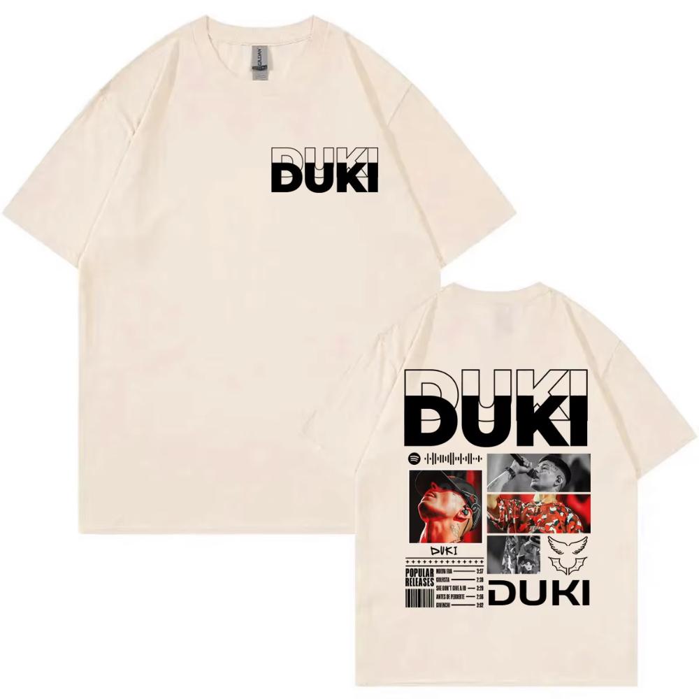 Rapper Duki Tour 2026 Graphic T Shirt Men's and Women's Hip Hop Vintage Short Sleeve T-shirt Summer Casual Fashion Loose T-shirt