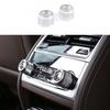 For BMW X3 G01 X4 2018- Knob Ring Decor 2X Silver Aluminum Rear AC Adjusting