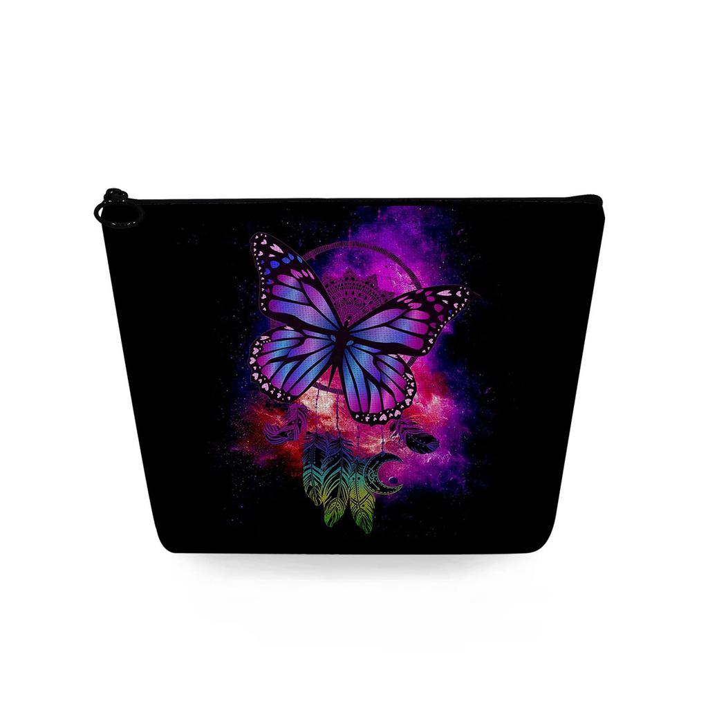 Women Butterfly Print Cosmetic Bag Toiletries Organize Travel Storage Case 6722