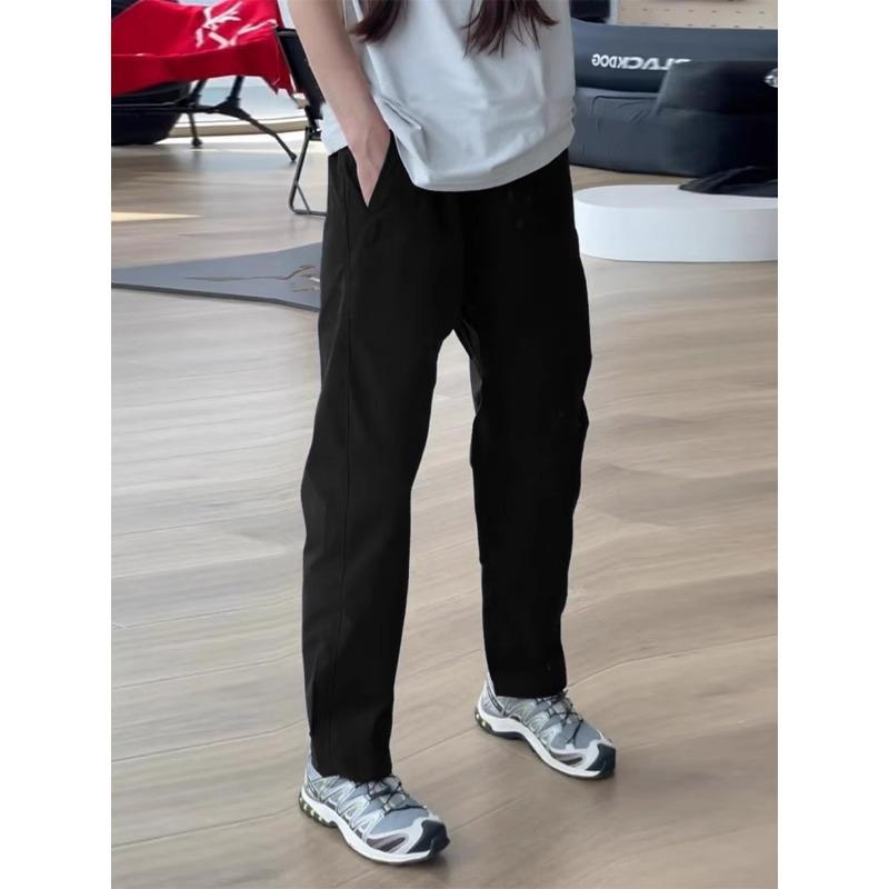 

Новые функциональные маленькие треугольные белые лейблы свободные конические тонкие американские рабочие брюки мужские повседневные брюки 3XL