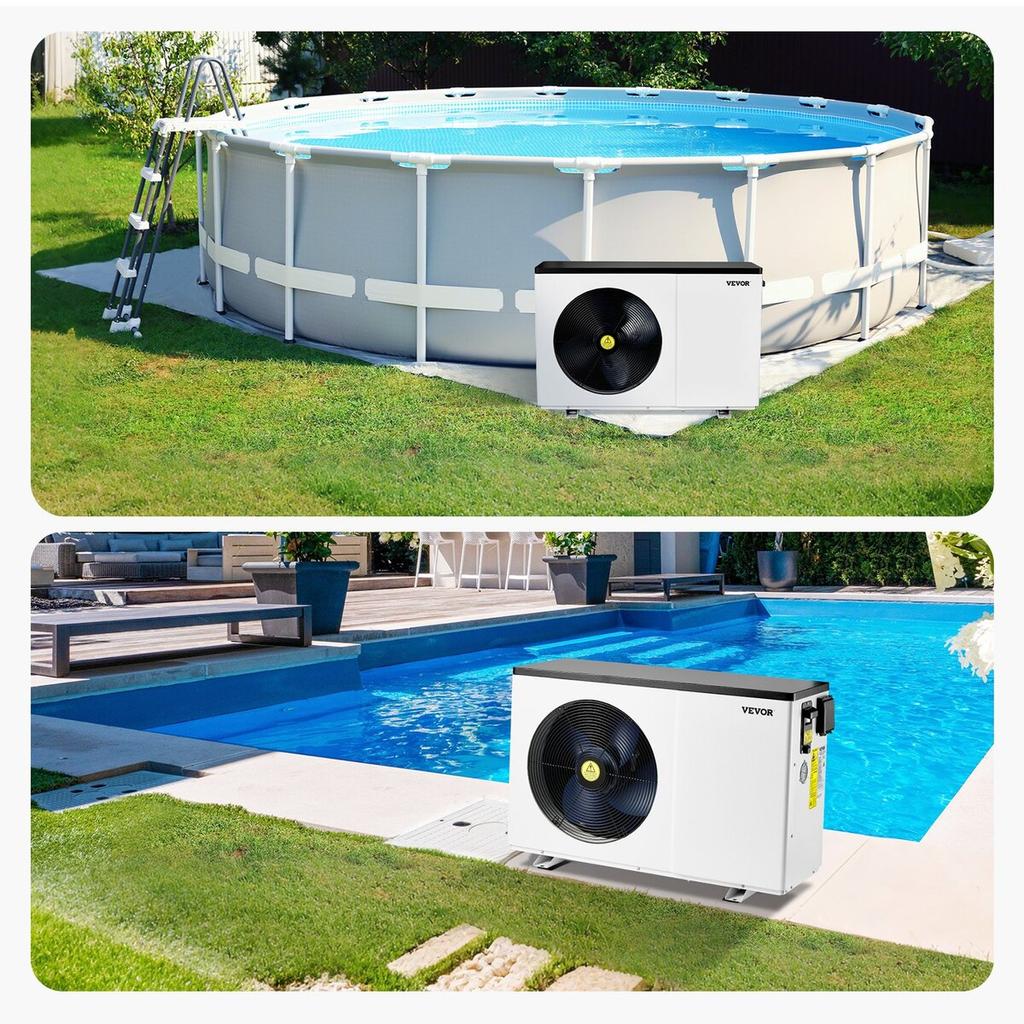 Elektrische Pool-Wärmepumpe 3,22-15,25kW Energiesparend Frequenzvariabel