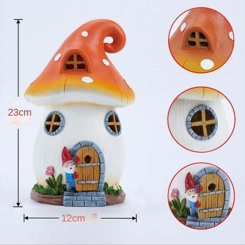 Small Night Light, Solar Resin, Small House, Tree House, Garden Decoration, Courtyard Decoration, Gardening