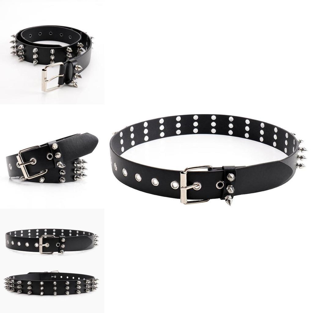 Fashion Solid Color Rivet Design Women Casual Belt For Street Style Fashion
