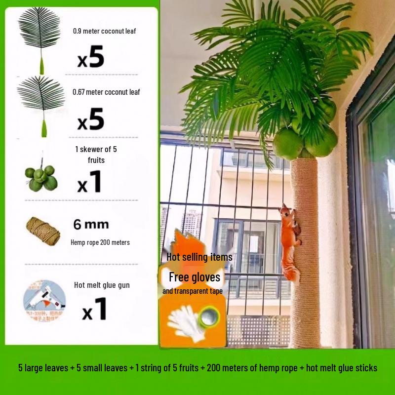 Indoor Coconut Tree Simulation: Enhance Balconies with Lush Greenery and Unique Decor