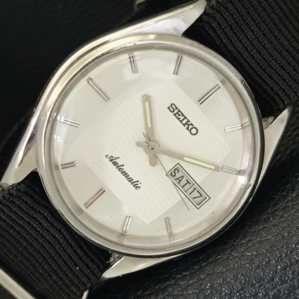 

SEIKO AUTOMATIC JAPAN 6309A MENS VINTAGE SILVER COLOR DIAL WATCH a701341-5 R206a-a701341