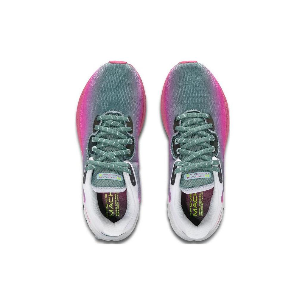 Under Armour HOVR Machina 3 Comfortable Durable Breathable Lightweight Low Top Running Shoes Women Sneaker Pink White 3025664-100