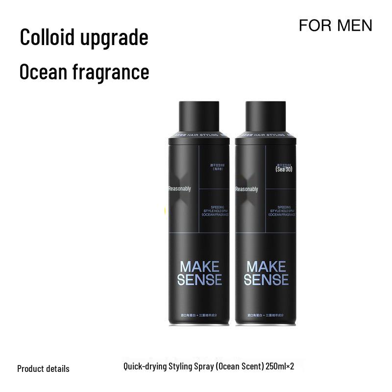 Li Ran Long-Lasting Men's Hair Styling Gel - Strong Hold Mousse, Clay, and Wax