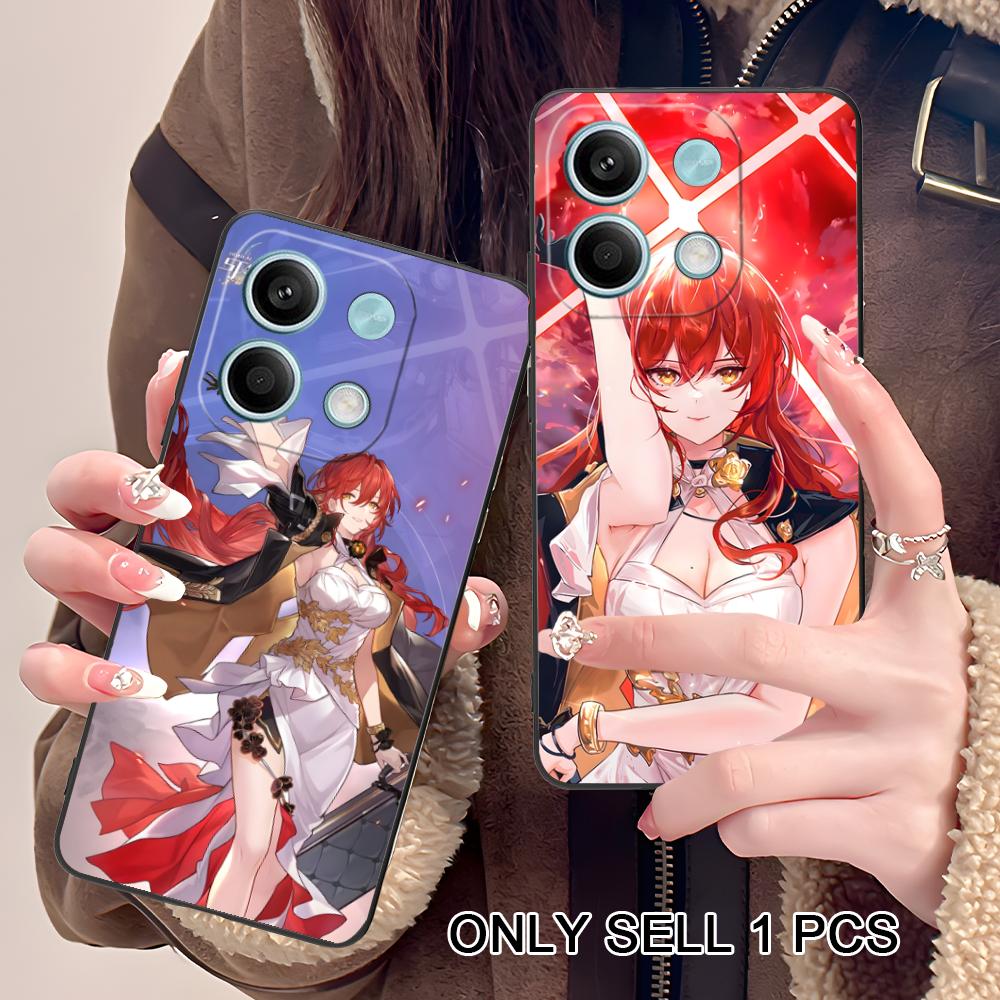 HSR Himeko Mattes TPU-Handyhülle für POCO F8 F7 F6 F5 F4 F3 F2 Pro GT C75 C71 C65 C61 C40 Pro Ultra Buntes Cover