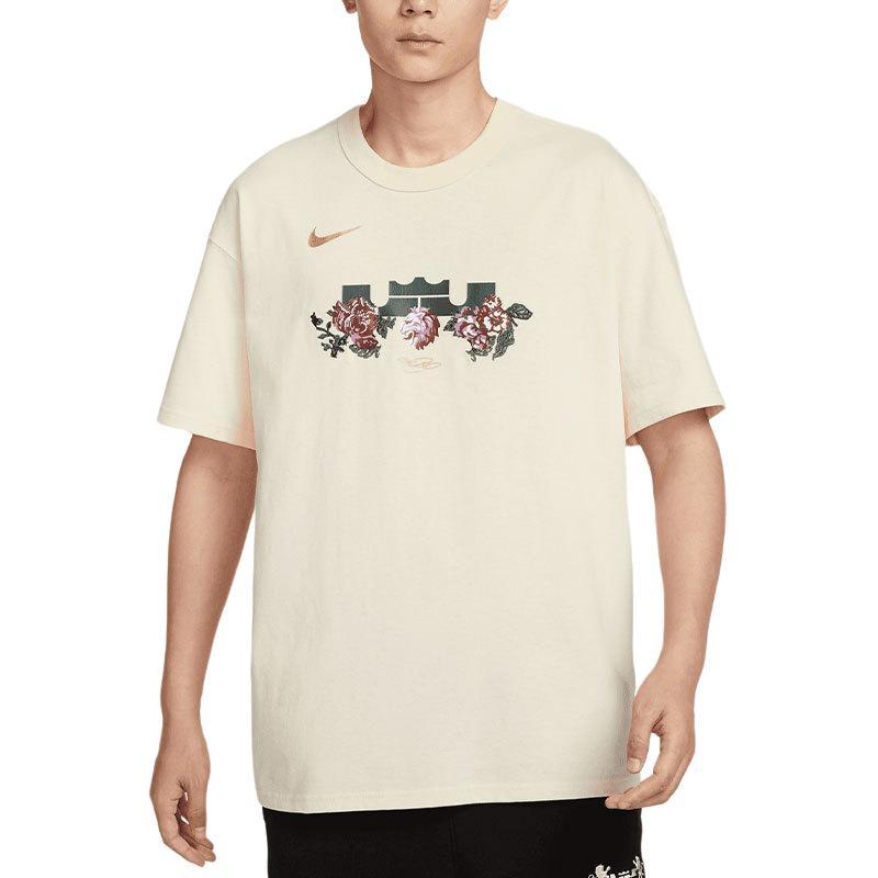 Nike LeBron Max90 Basketball T-Shirt Asia Sizing  Coconut Milk  Men s FZ8074-113 M