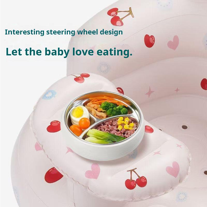 Inflatable Baby Sitting Chair Foldable Sofa for Boys Girls Infant Learning Seat Portable Air Cushion Stool