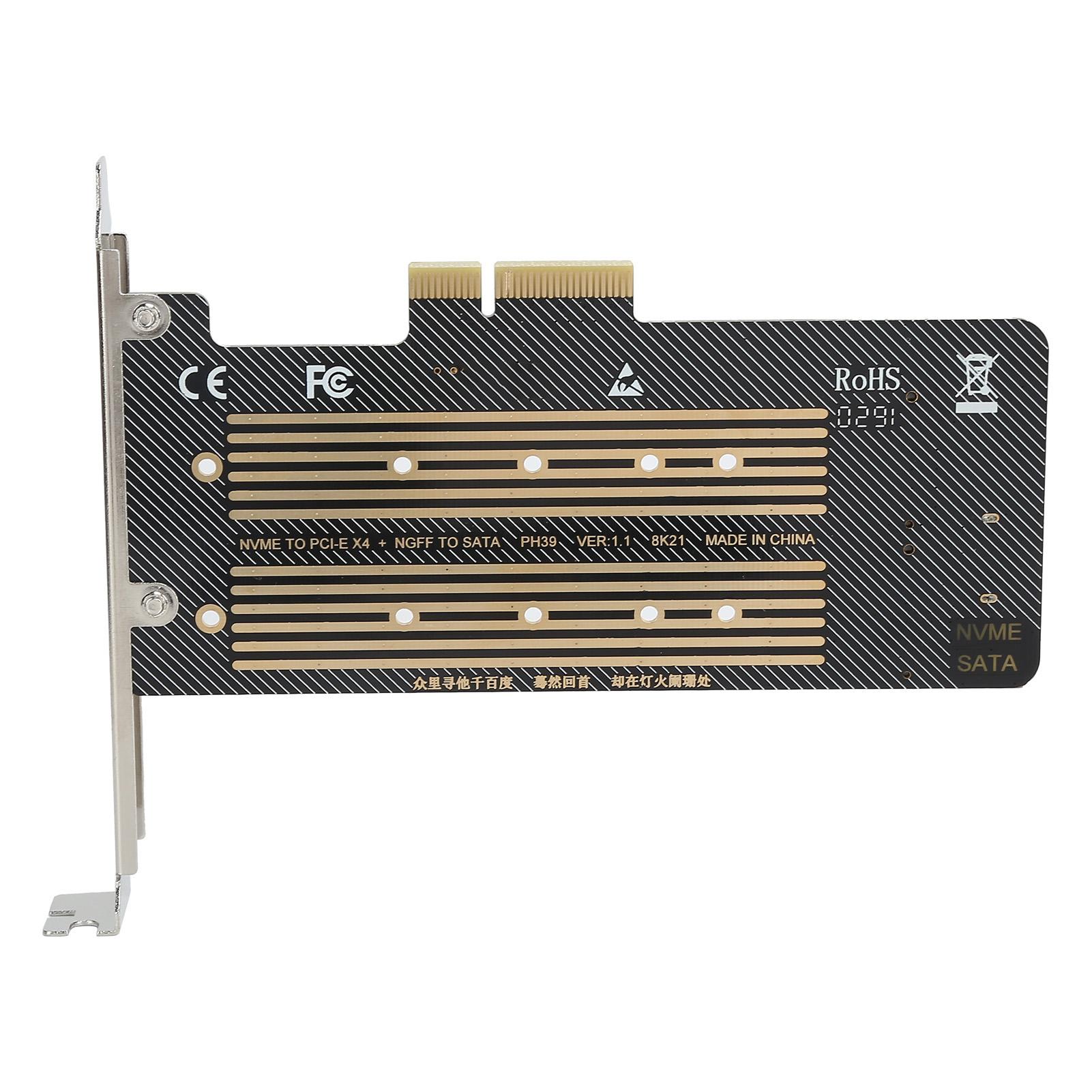 

Riser Card SSD to PCIE SATA DualDisk Transfer Expansion Card for Windows OS X LINUX