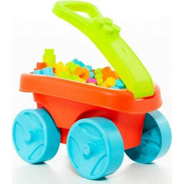 Chariot Molto Avec 20 Blocs - MOLTO - Rouge - Mixte - Bébé - 12 Mois - Intérieur