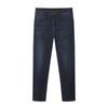 Hongdou Men's Thickened Brushed Straight-Leg Jeans